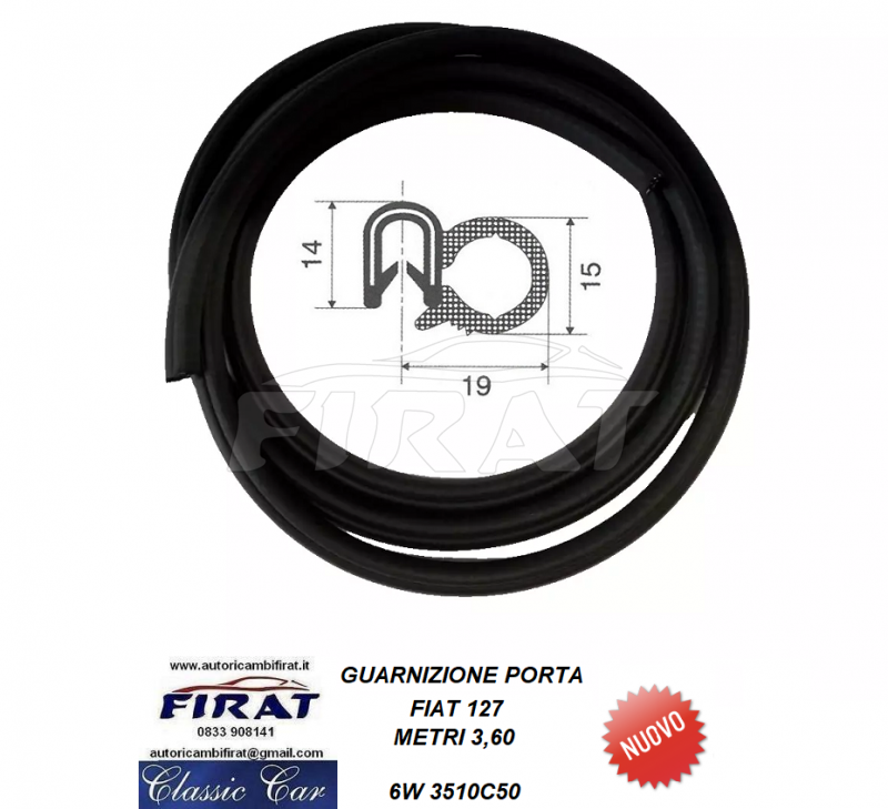 GUARNIZIONE PORTA FIAT 127